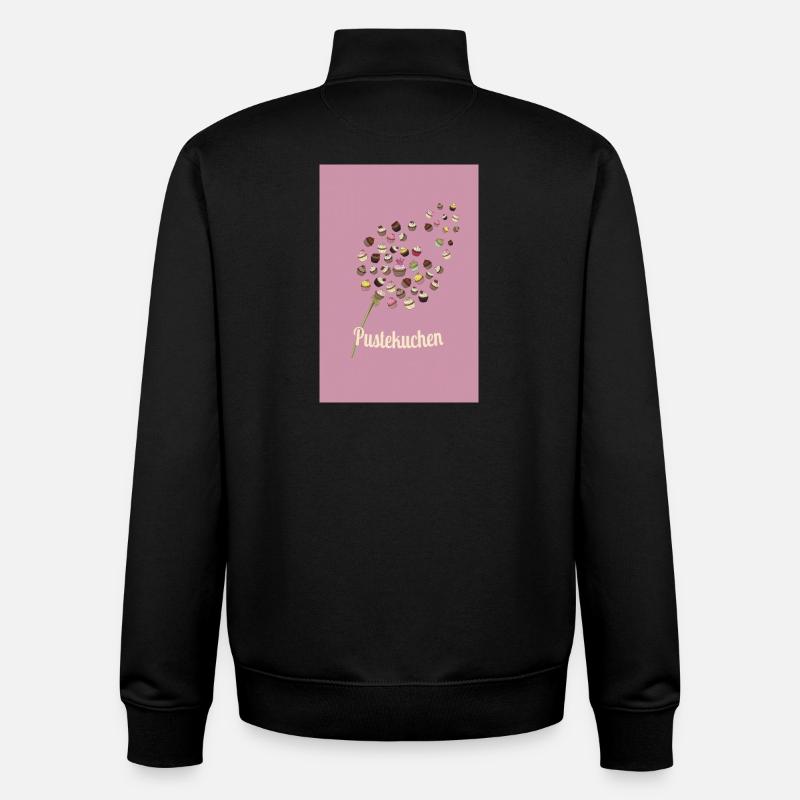 Gâteau feuilleté – Motif de cupcakes drôle - Sweat zippé unisexe en coton bio Stanley/Stella - noir