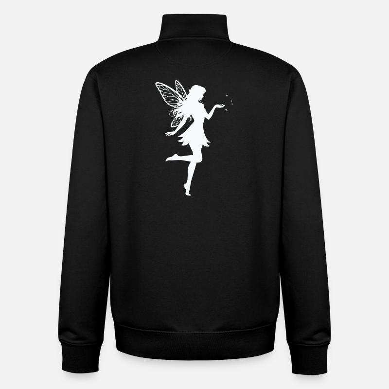 Fee Elfe  - Unisex Organic Zip Sweatshirt von Stanley/Stella - Schwarz
