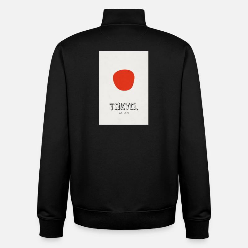 Affiche Tokyo – Déclaration de design moderne - Sweat zippé unisexe en coton bio Stanley/Stella - noir