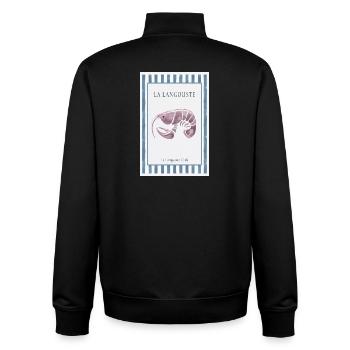 La Langouste French Spiny Lobster Poster - Unisex Organic Zip Sweatshirt by Stanley/Stella - black - Back - AI Model Male 185 light (185cm)