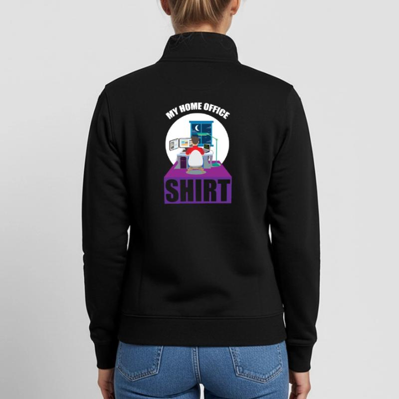 Night Shift Coder Programmer Desk Graphic Unisex Organic Zip Sweatshirt von Stanley/Stella