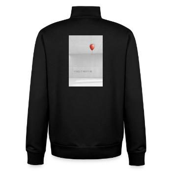 Faire en sorte que ça arrive minimaliste Motivation Dire - Sweat zippé unisexe en coton bio Stanley/Stella - noir - Dos - AI Model Male 185 light (185cm)