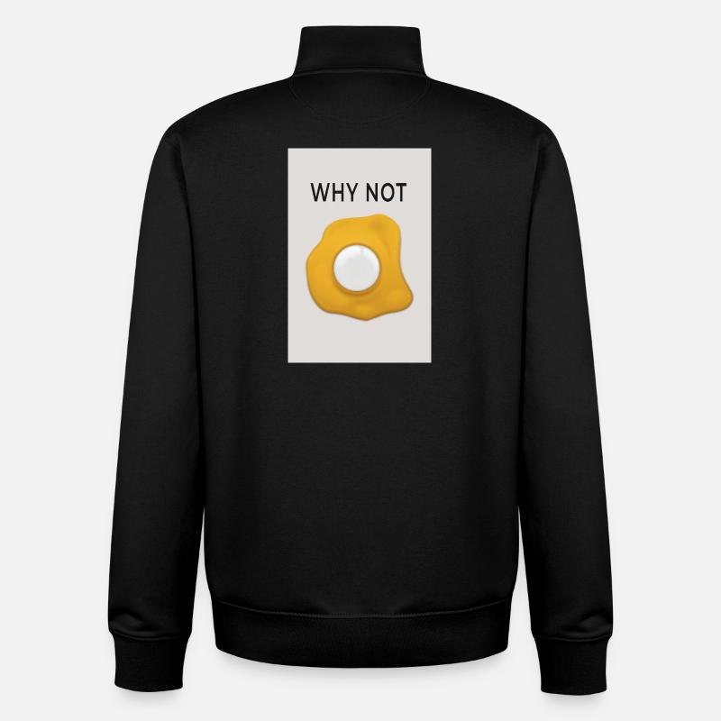 Why Not Motivation Statement Design - Unisex Organic Zip Sweatshirt von Stanley/Stella - Schwarz