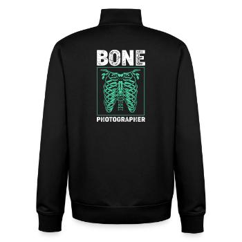 Radiologe Radiologie Röntgen Rad Tech MRT - Unisex Organic Zip Sweatshirt von Stanley/Stella - Schwarz - Hinten - AI Model Male 185 light (185cm)