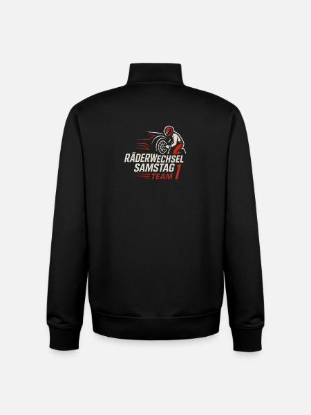Wheel change Saturday Team 1 - Unisex Organic Zip Sweatshirt by Stanley/Stella - black
