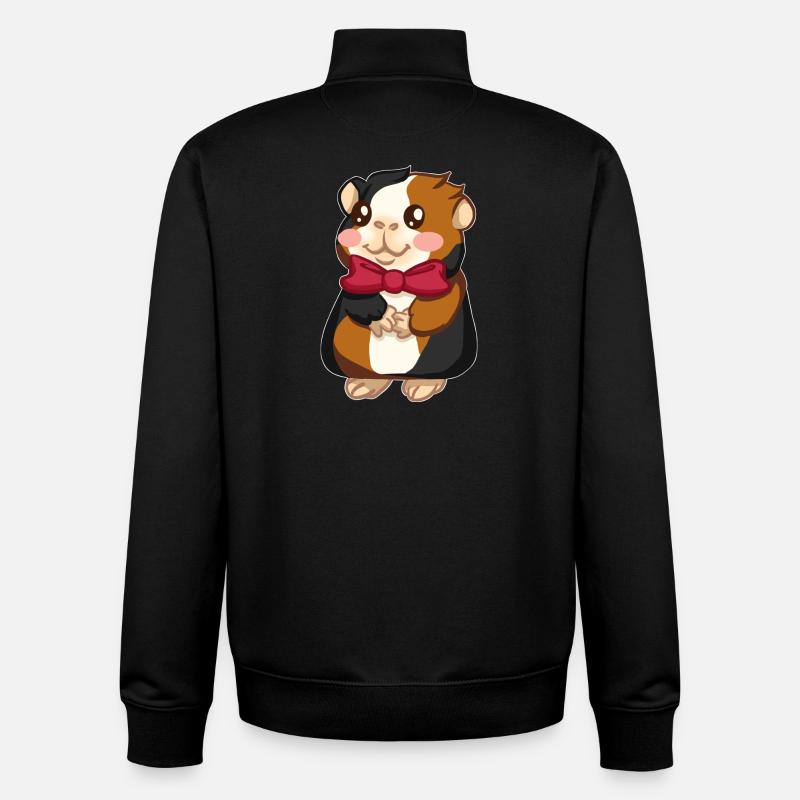 Cobaye - Sweat zippé unisexe en coton bio Stanley/Stella - noir