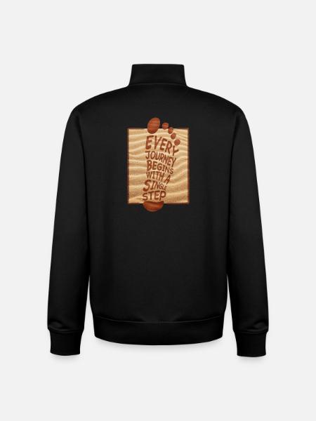 Sommer Strand Urlaub Sand - Unisex Organic Zip Sweatshirt von Stanley/Stella - Schwarz