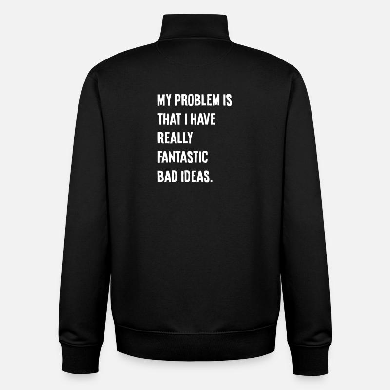 My problem - Unisex Organic Zip Sweatshirt von Stanley/Stella - Schwarz