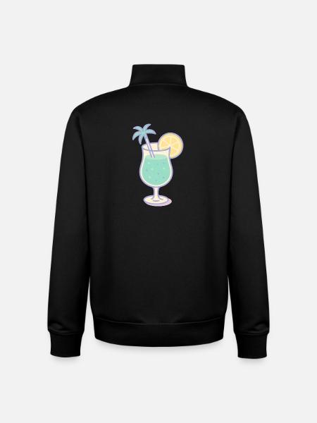 Sippin' in Paradise - Unisex Organic Zip Sweatshirt by Stanley/Stella - black