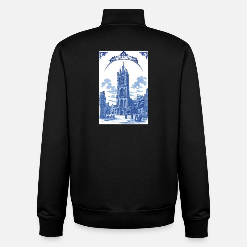 St. John's Cathedral 's Hertogenbosch - Unisex Organic Zip Sweatshirt by Stanley/Stella - black