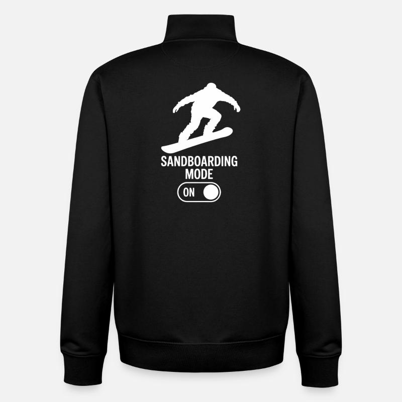 Sandboarder Mode On Summer Sandboarding - Unisex Organic Zip Sweatshirt von Stanley/Stella - Schwarz
