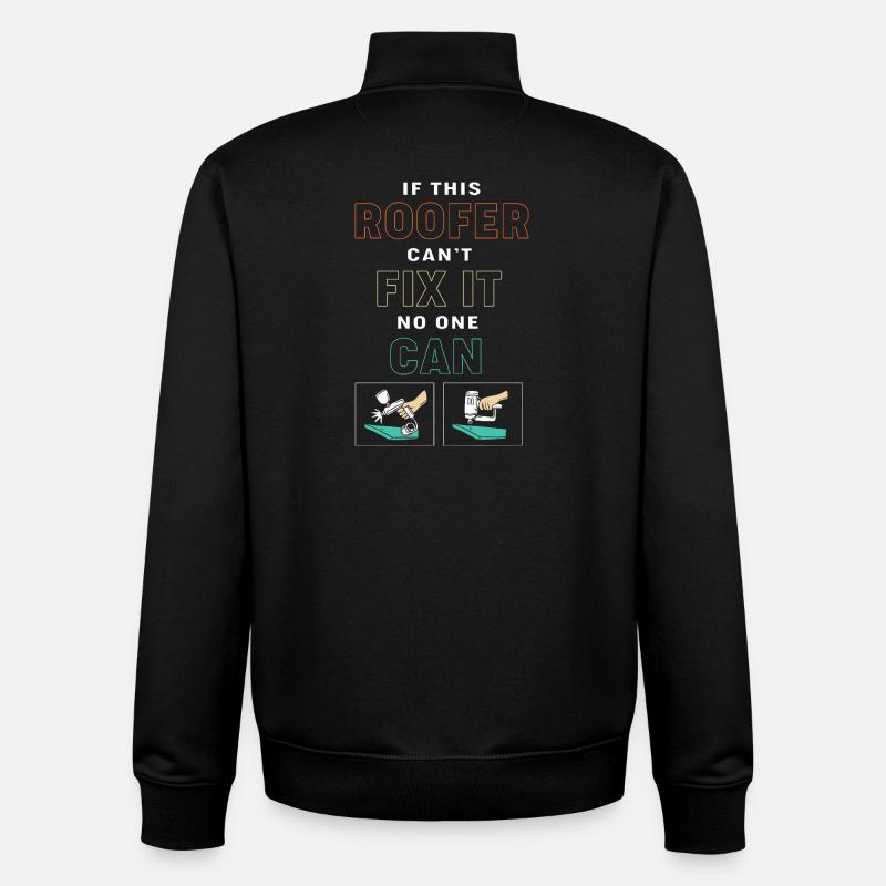 Dachdecker - Unisex Organic Zip Sweatshirt von Stanley/Stella - Schwarz