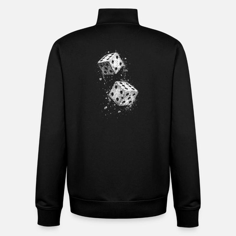 Cube - Sweat zippé unisexe en coton bio Stanley/Stella - noir