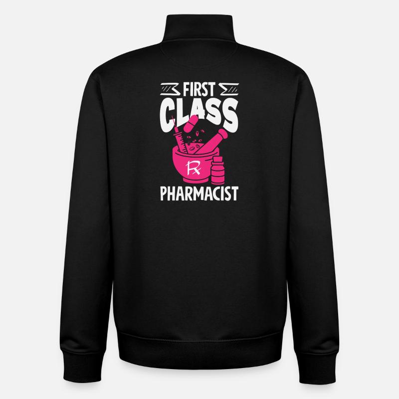 Pharmacist Pharmaceutical Technical - Unisex Organic Zip Sweatshirt by Stanley/Stella - black