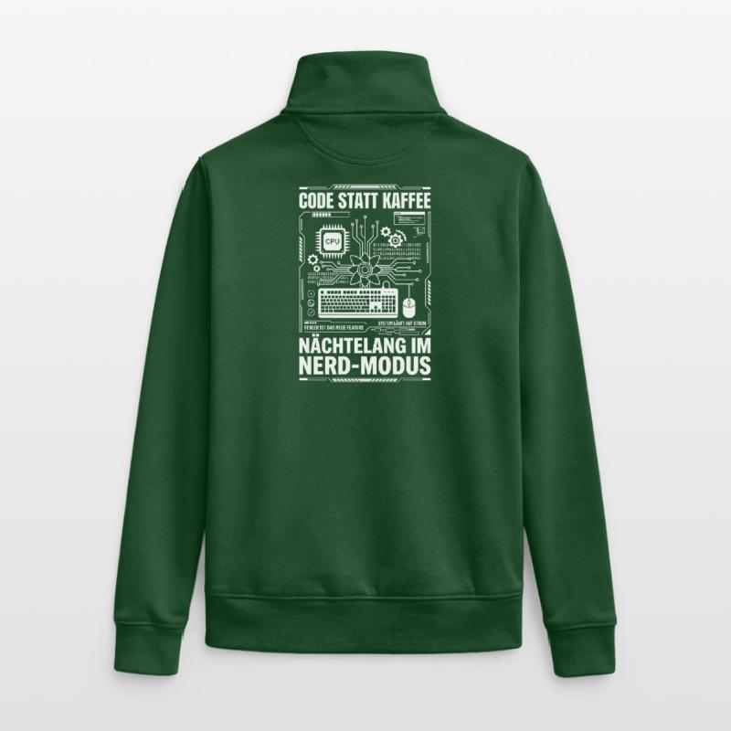 Code au lieu de mode nerd du café Sweat zippé unisexe en coton bio Stanley/Stella