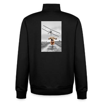 North By Northwest - Unisex Organic Zip Sweatshirt von Stanley/Stella - Schwarz - Hinten - AI Model Male 185 light (185cm)