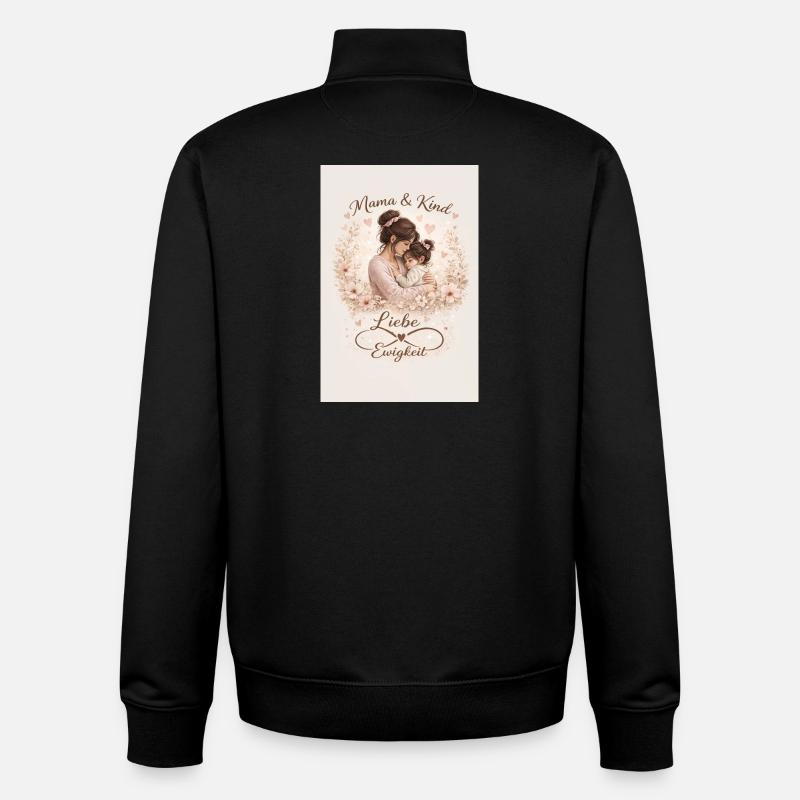 Mutter Tochter  - Unisex Organic Zip Sweatshirt von Stanley/Stella - Schwarz