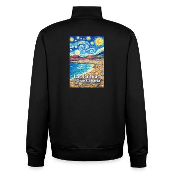 Las Palmas de Gran Canaria Spain - Unisex Organic Zip Sweatshirt by Stanley/Stella - black - Back - AI Model Male 185 light (185cm)