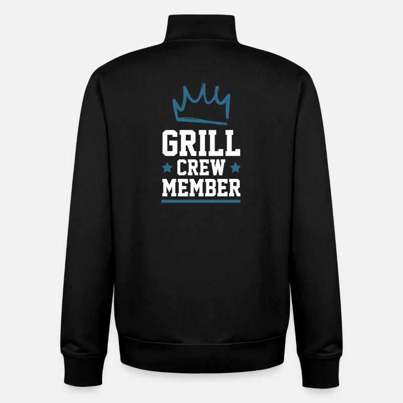 Grill Crew - Unisex Organic Zip Sweatshirt von Stanley/Stella - Schwarz