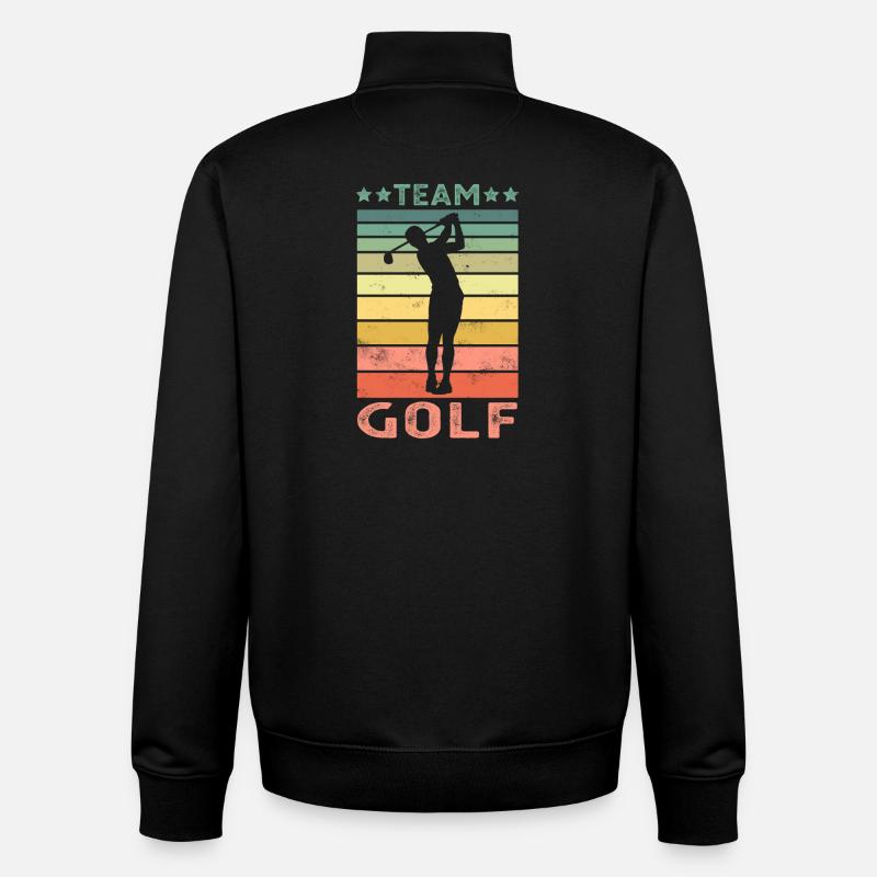 Golf - Unisex Organic Zip Sweatshirt von Stanley/Stella - Schwarz