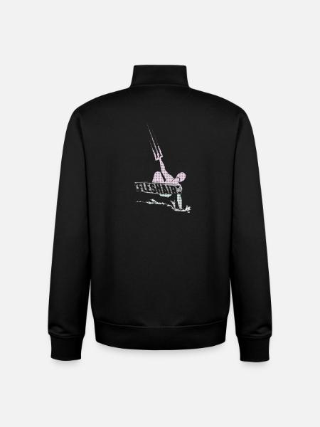 Kitesurfer - Unisex Organic Zip Sweatshirt von Stanley/Stella - Schwarz