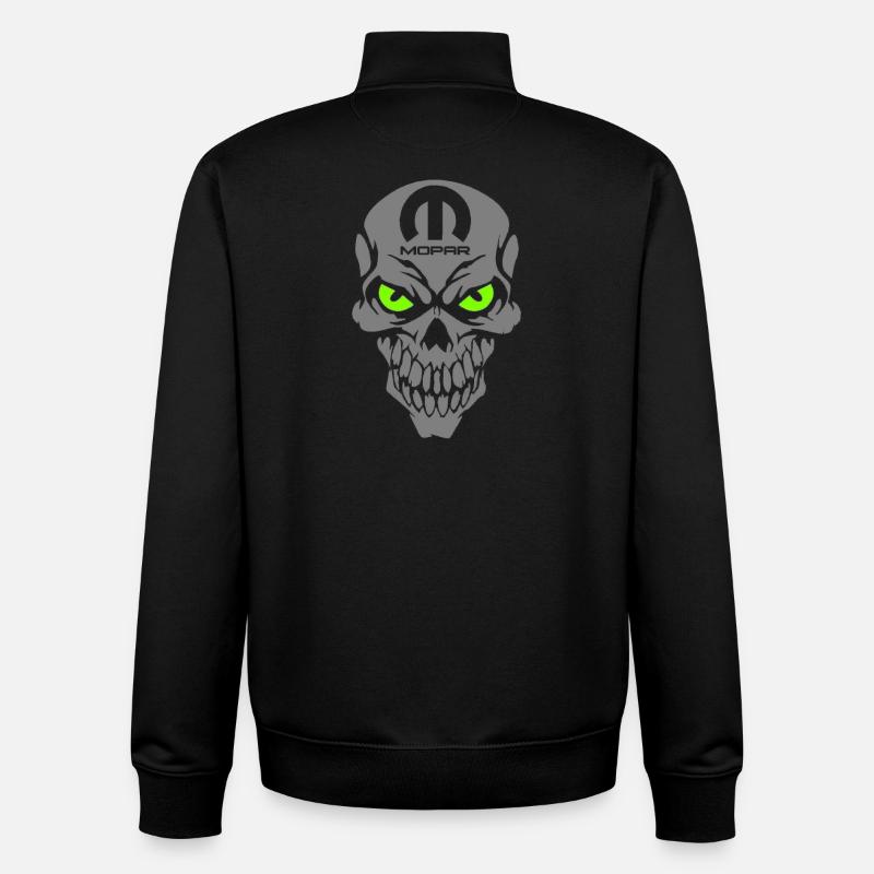Mopar Skull - Unisex Organic Zip Sweatshirt von Stanley/Stella - Schwarz