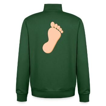 Fuß Füße Fußpflege Podologie Geschenk Geschenkidee - Unisex Organic Zip Sweatshirt von Stanley/Stella - Flaschengrün - Hinten - AI Model Male 185 dark (185cm)