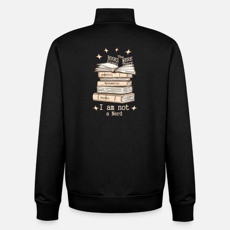 Ich bin kein Streber - Unisex Organic Zip Sweatshirt von Stanley/Stella - Schwarz