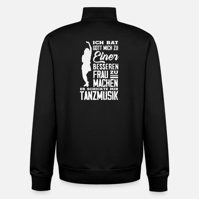 Danser - Sweat zippé unisexe en coton bio Stanley/Stella - noir