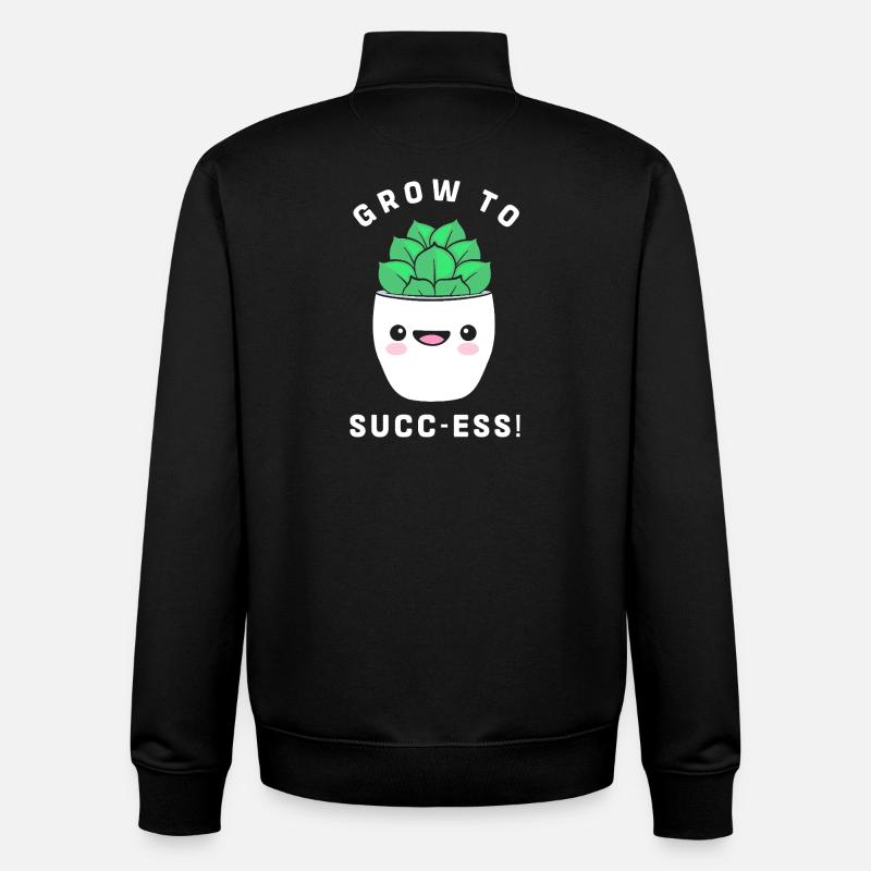 Cactus Plante Cactus - Sweat zippé unisexe en coton bio Stanley/Stella - noir