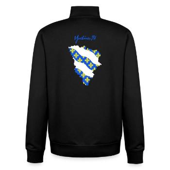 Yvelines 78 - Unisex Organic Zip Sweatshirt von Stanley/Stella - Schwarz - Hinten - AI Model Male 185 light (185cm)
