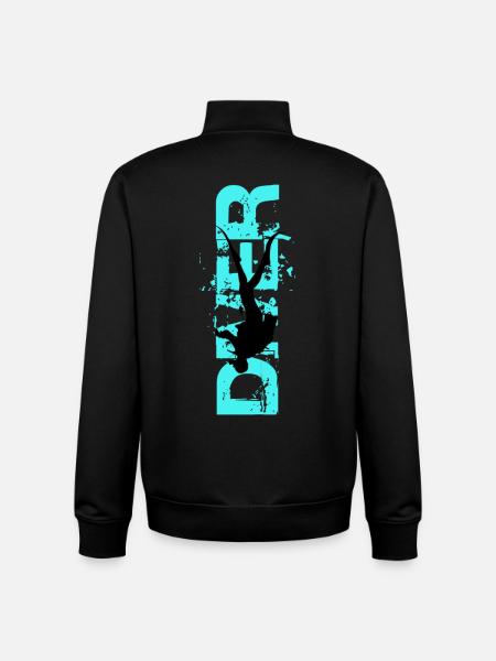 Diver - Unisex Organic Zip Sweatshirt von Stanley/Stella - Schwarz