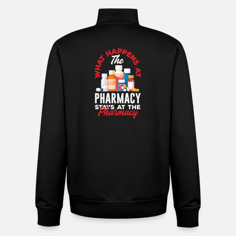 Pharmacien Technicien Pharmaceutique - Sweat zippé unisexe en coton bio Stanley/Stella - noir