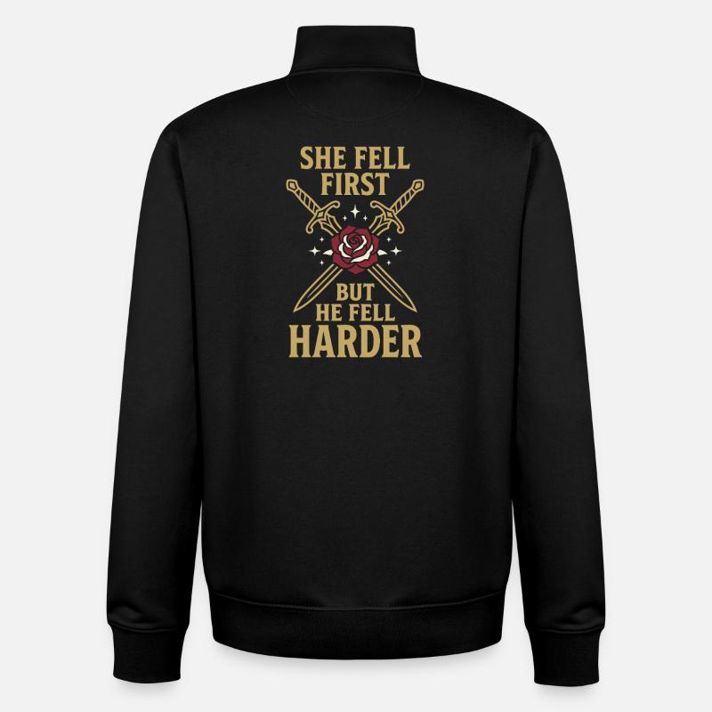 Romantasy Fantasy Romance Booktok Spicy Reader - Unisex Organic Zip Sweatshirt von Stanley/Stella - Schwarz