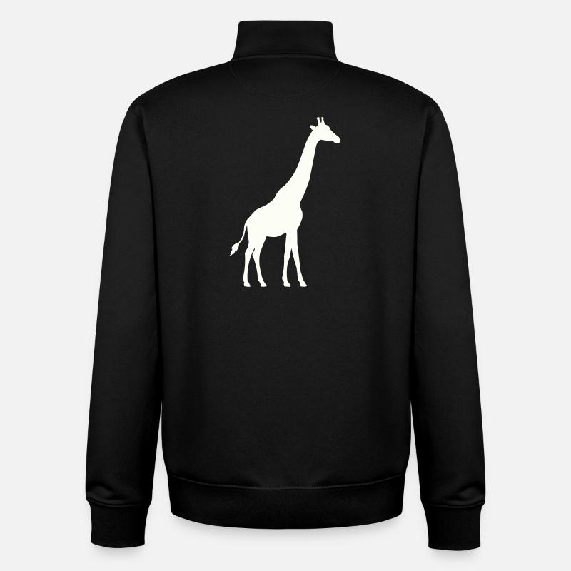 Giraffe Silhouette - Unisex Organic Zip Sweatshirt von Stanley/Stella - Schwarz