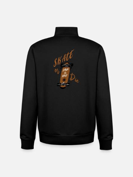 Skater - Unisex Organic Zip Sweatshirt by Stanley/Stella - black