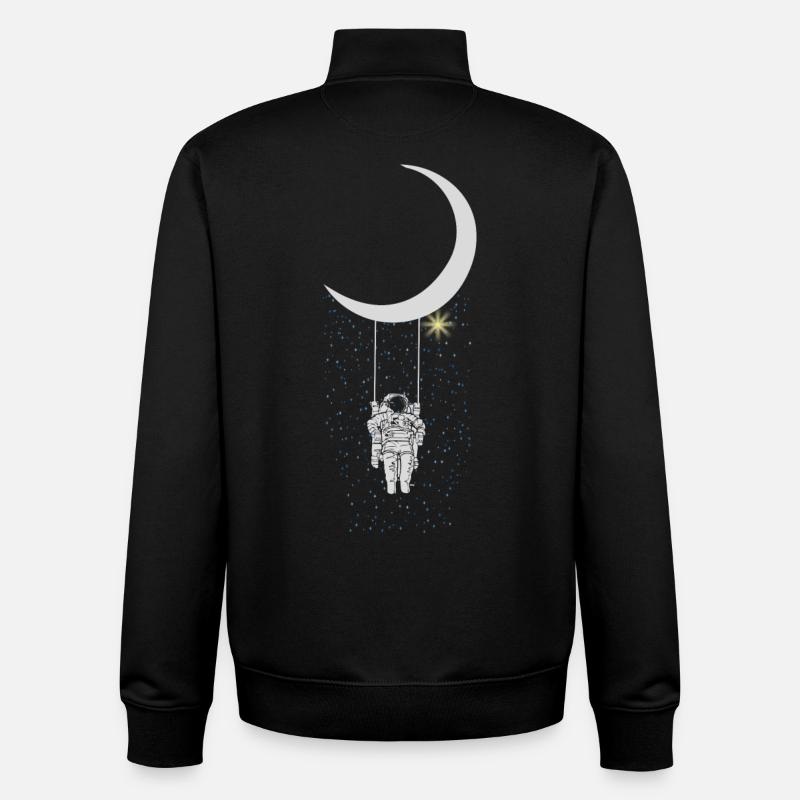 Astronaut - Unisex Organic Zip Sweatshirt von Stanley/Stella - Schwarz