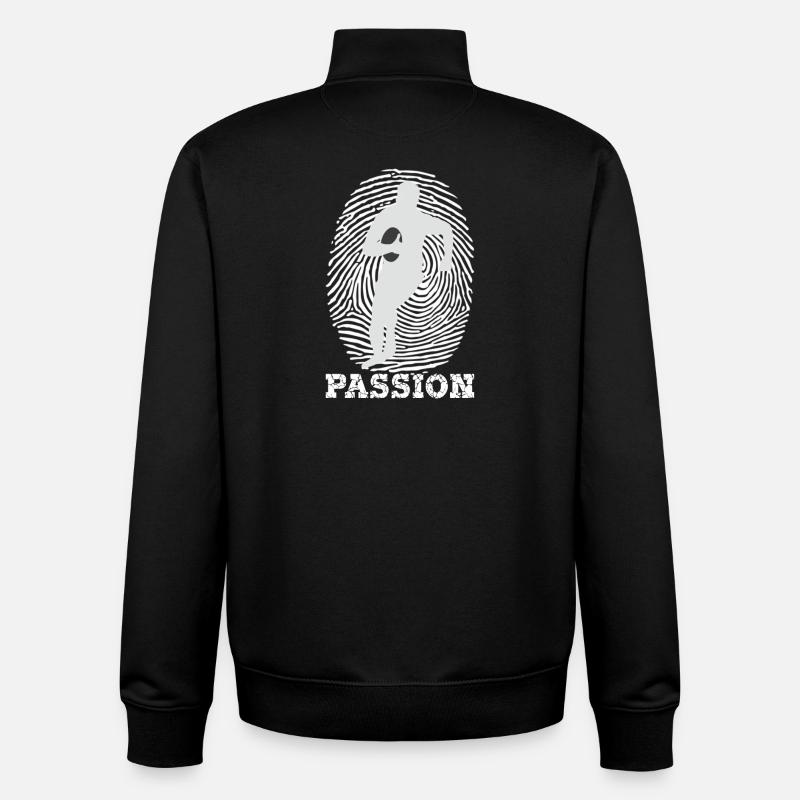 rugby - Unisex Organic Zip Sweatshirt von Stanley/Stella - Schwarz