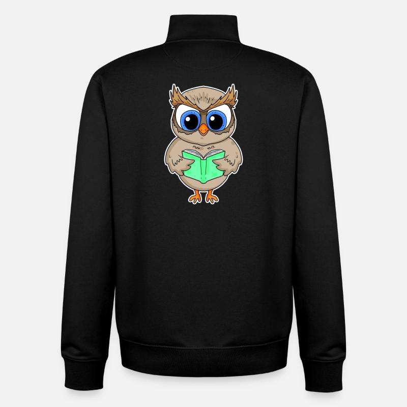 Lesen Buch Bücher Leser Geschenk - Unisex Organic Zip Sweatshirt von Stanley/Stella - Schwarz