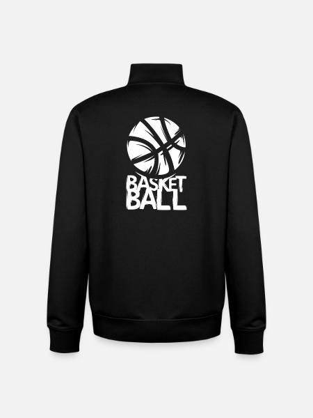Basketball Graphics – Sports Design - Unisex Organic Zip Sweatshirt by Stanley/Stella - black