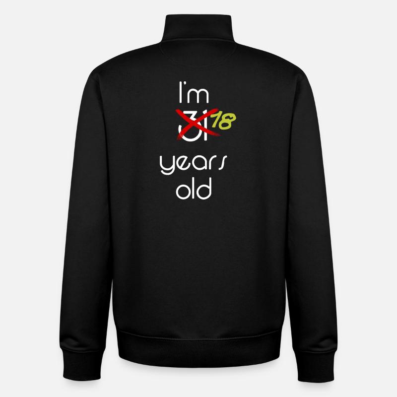 Célébration des 31 ans Style graphique - Sweat zippé unisexe en coton bio Stanley/Stella - noir