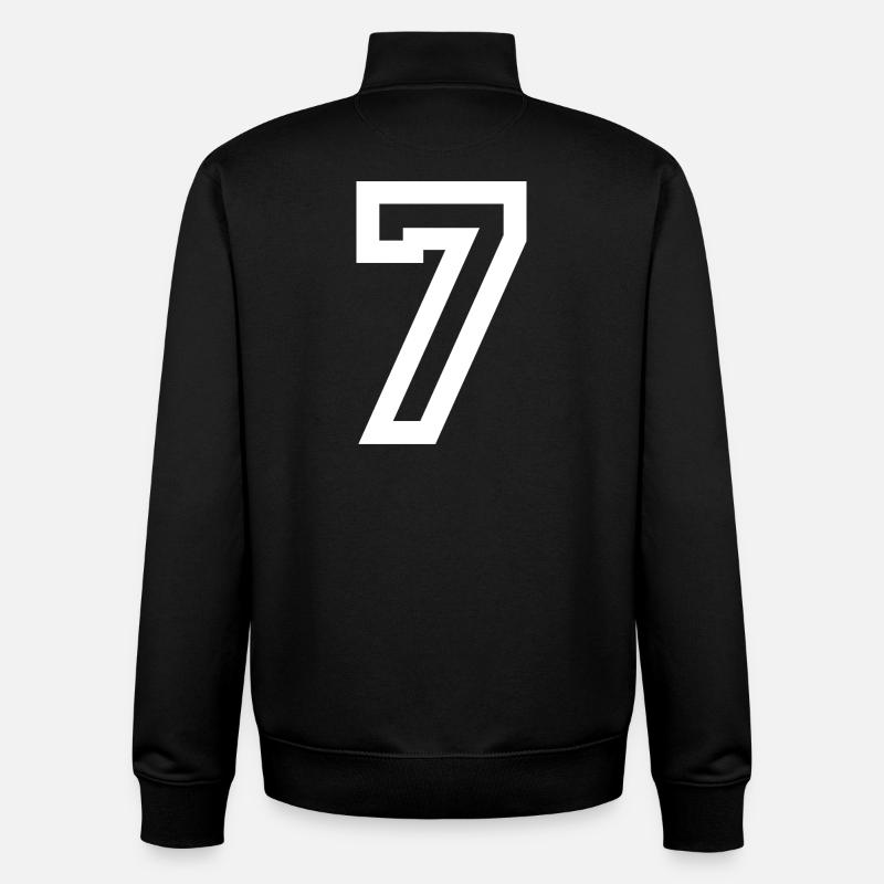 67 Minimalistisches Trenddesign - Unisex Organic Zip Sweatshirt von Stanley/Stella - Schwarz