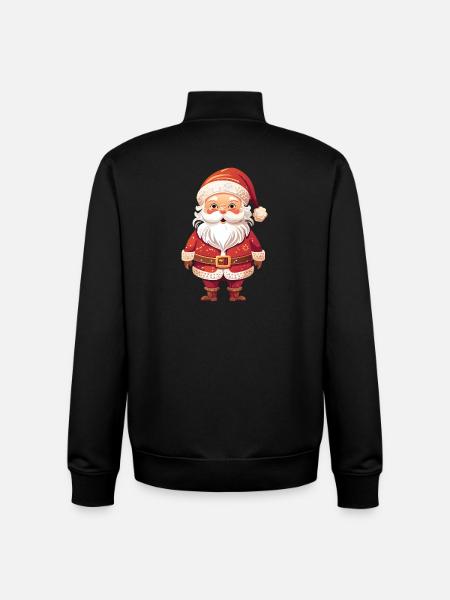 Joyeux Père Noël - Sweat zippé unisexe en coton bio Stanley/Stella - noir