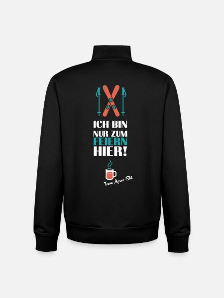 Après-ski - I'm only here to party - Unisex Organic Zip Sweatshirt by Stanley/Stella - black