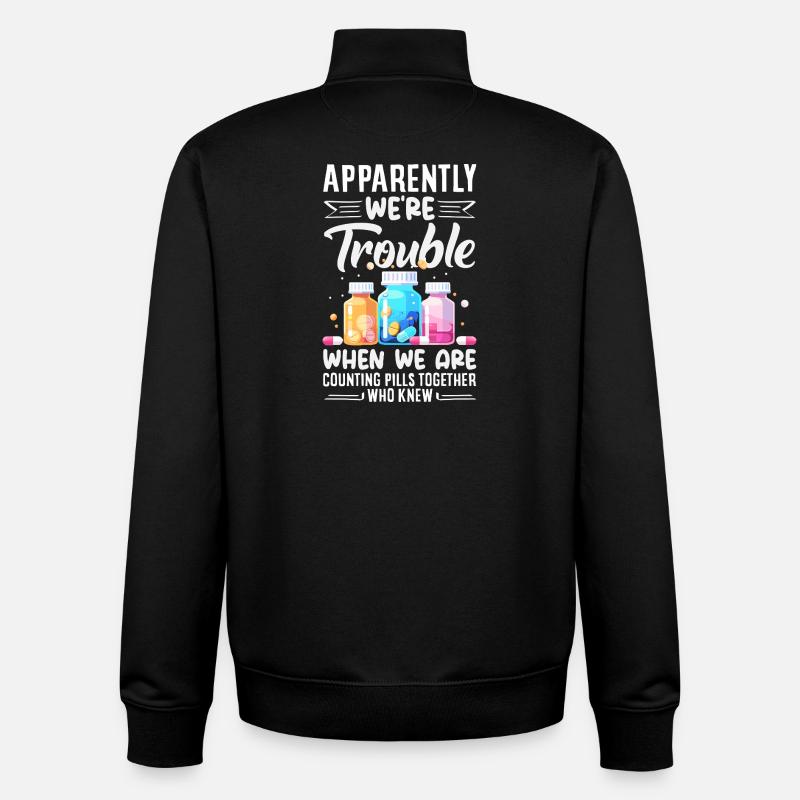 Apotheker Pharmazeutisch-technischer - Unisex Organic Zip Sweatshirt von Stanley/Stella - Schwarz