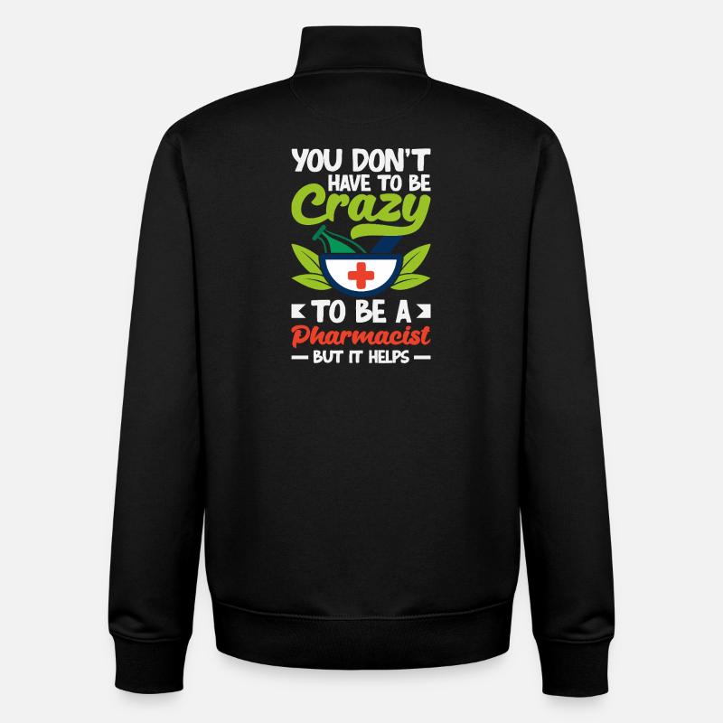 Apotheker Pharmazeutisch-technischer - Unisex Organic Zip Sweatshirt von Stanley/Stella - Schwarz