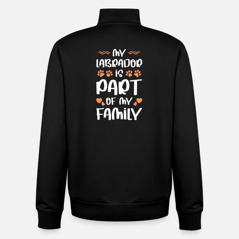 LABRADOR - Unisex Organic Zip Sweatshirt von Stanley/Stella - Schwarz