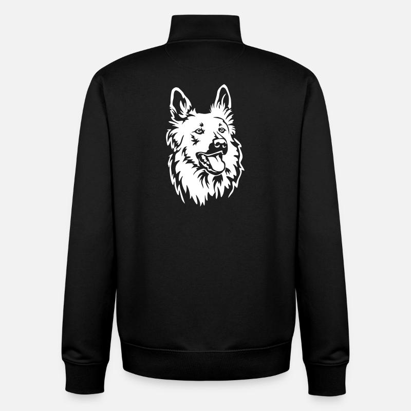Harzer Fuchs Head "Black Edition" - Unisex Organic Zip Sweatshirt by Stanley/Stella - black