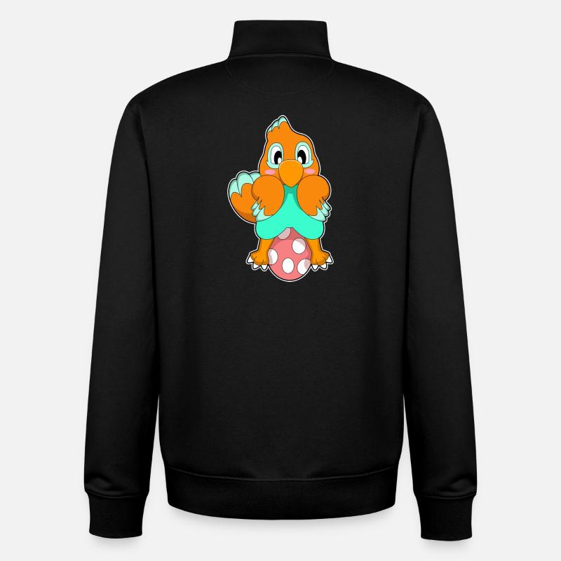Papagei Ei - Unisex Organic Zip Sweatshirt von Stanley/Stella - Schwarz
