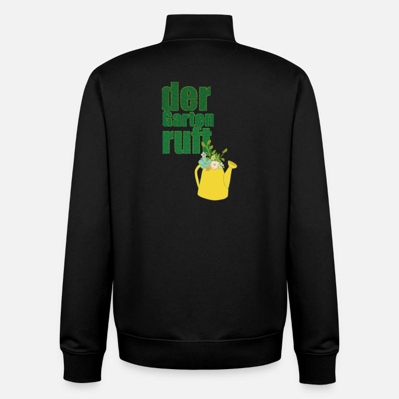 der garten ruft - Unisex Organic Zip Sweatshirt von Stanley/Stella - Schwarz